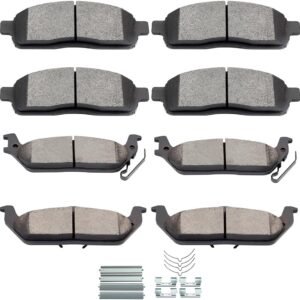 8 Pieces Combined Front & Rear Brake Pad Set