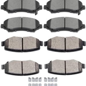 8 Pieces Full Set Front & Rear Brake Pads