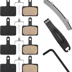 4 Sets Bicycle Disc Brake Pads, Comes with Fitting Tools, Suitable for Mountain Bikes & Electric Bikes