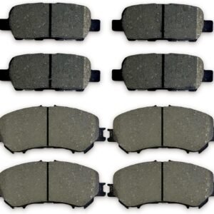 8Pcs Front and Rear Brake Pad Replacement Parts
